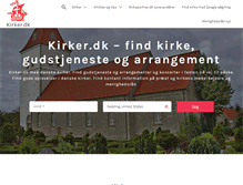 Tablet Screenshot of kirker.dk